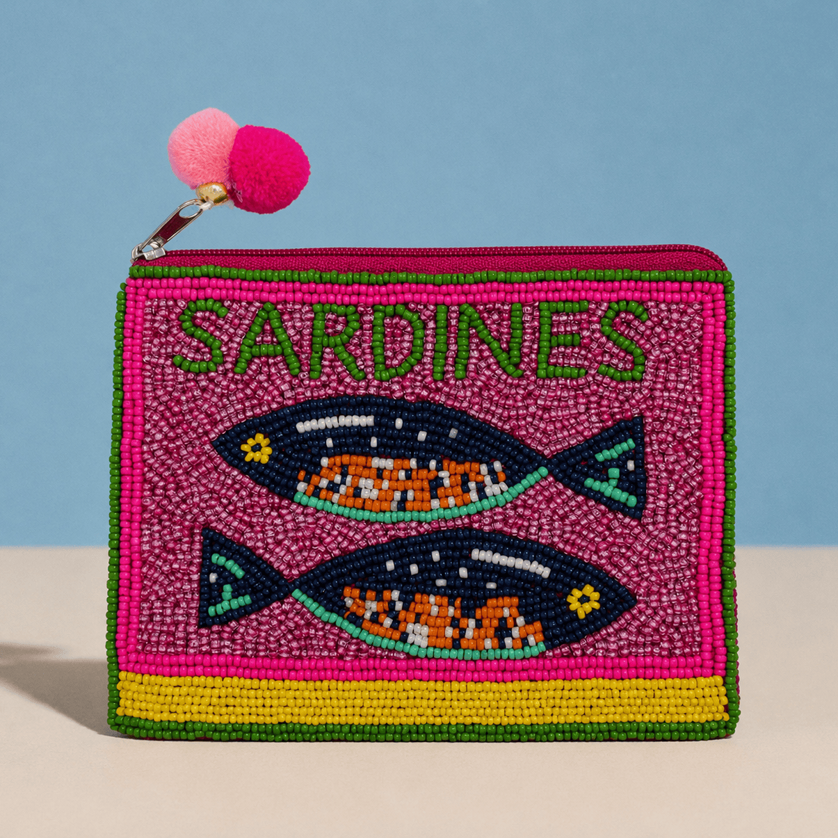 Sardine Beaded Coin Purse