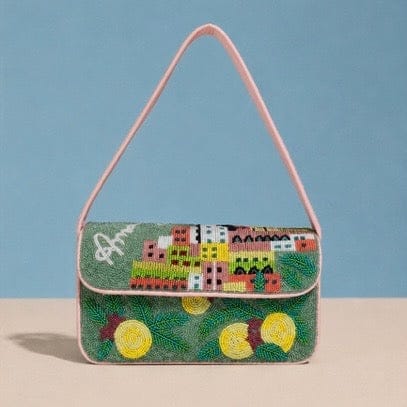 Amalfi Floral Beaded Shoulder Bag