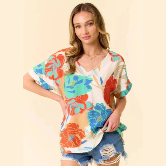 Amalfi Floral Top