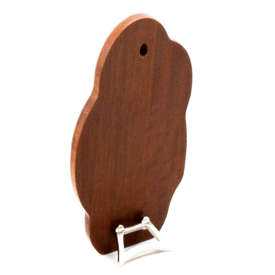 Delicate tabletop statue of the Blessed Mother Mary holding baby Jesus, painted in soft tones and perfect for home altars or devotional spaces