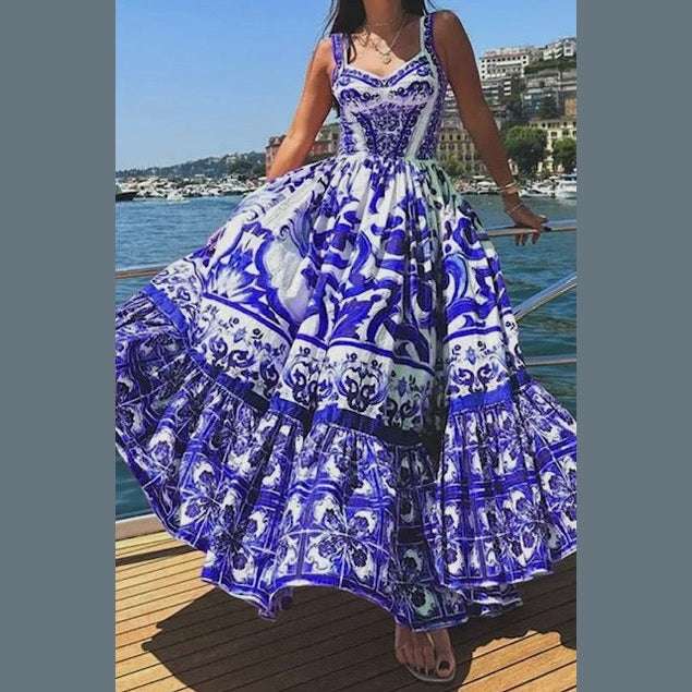 Italian Tile Dress- Always Amalfi