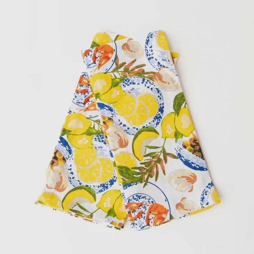 Amalfi Lemon & Seafood Kitchen Towel Set