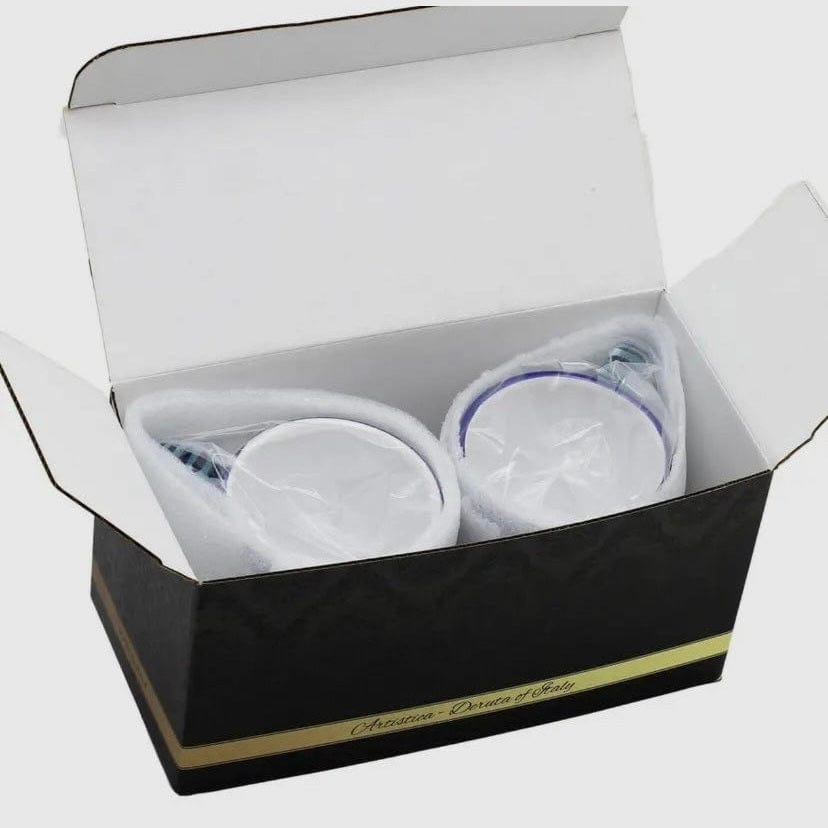 Positano Mug Gift Box Set- curated Italian gift box featuring two ceramic mugs inspired by Coastal Positano charm