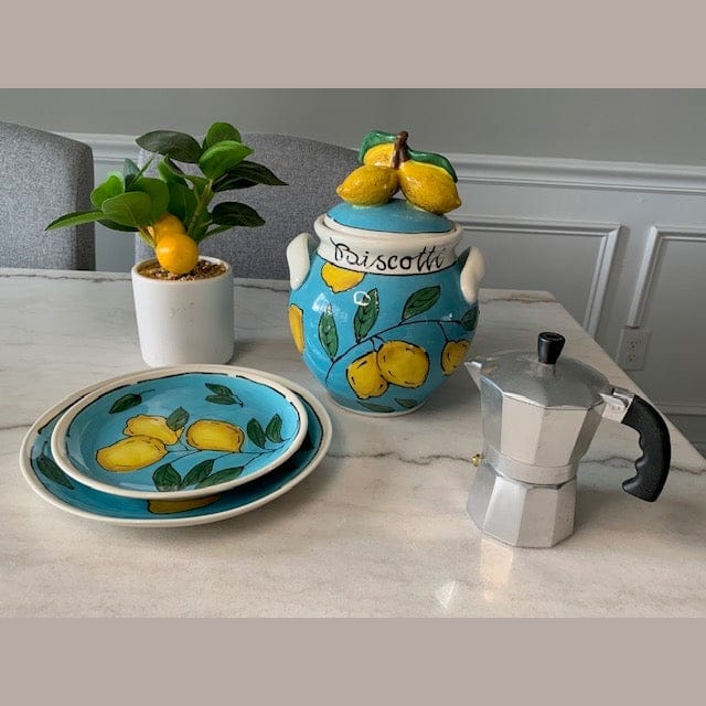 Blue Amalfi Lemon Side Plate