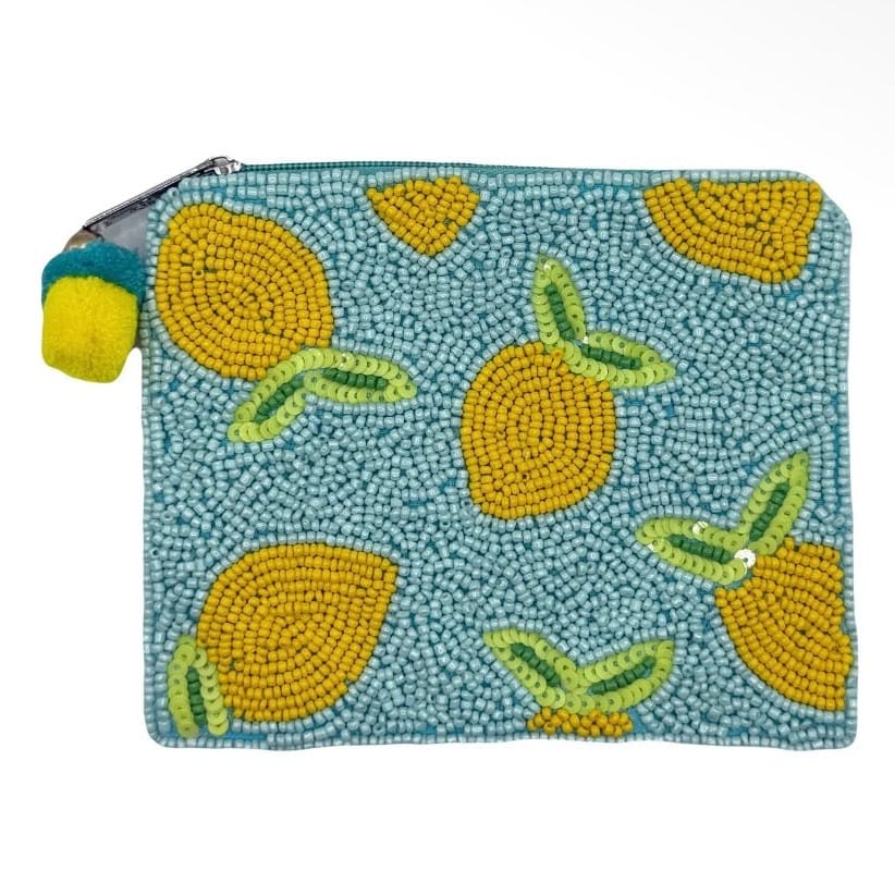 Light Blue Amalfi Lemon Coin Purse