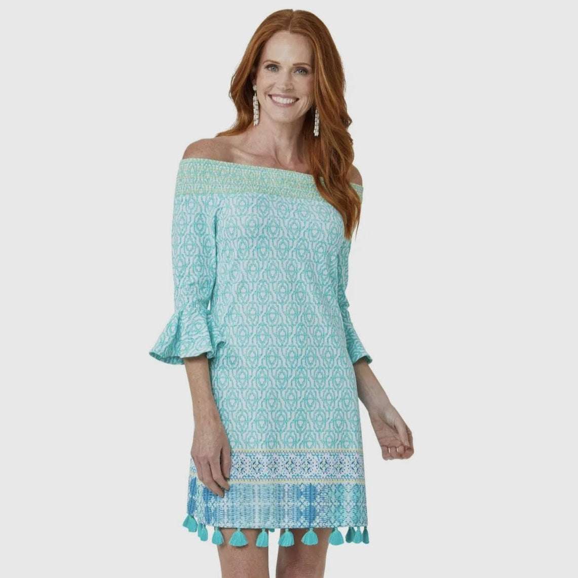 Coastal Cottage Off the Shoulder Dress