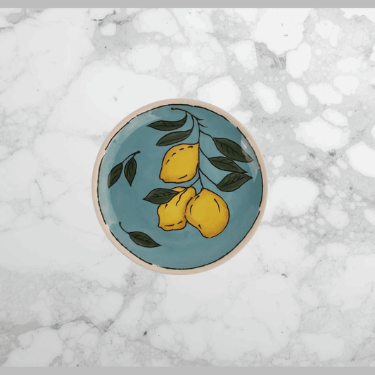 Blue Amalfi Lemon Side Plate