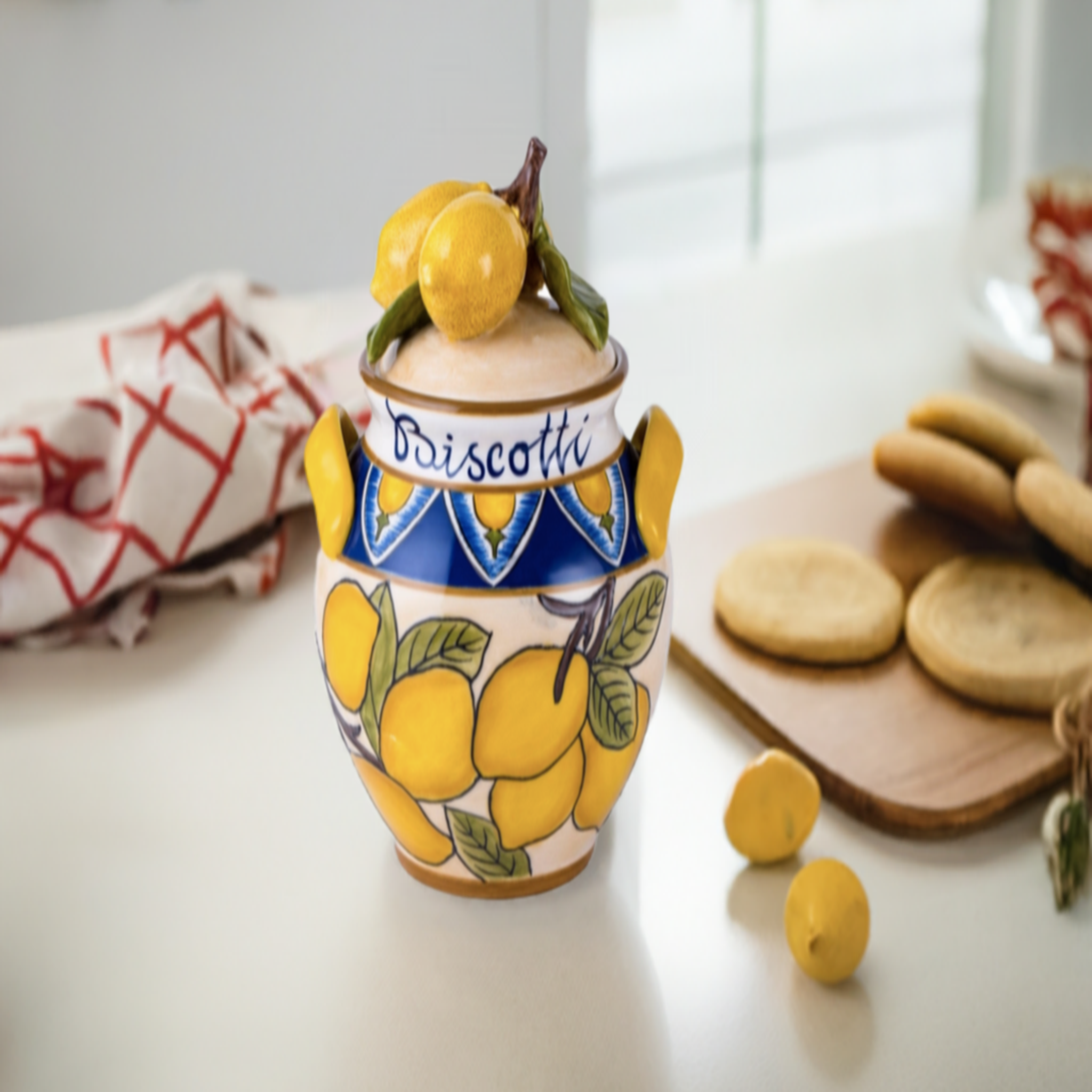 BLUE SKY CLAYWORKS buy LEMON BISCOTTI CANISTER