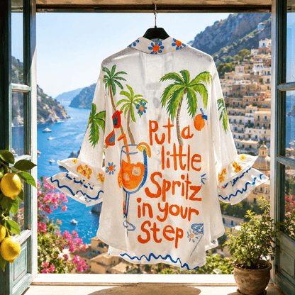 Put a Little Spritz in Your Step Printed Shirt