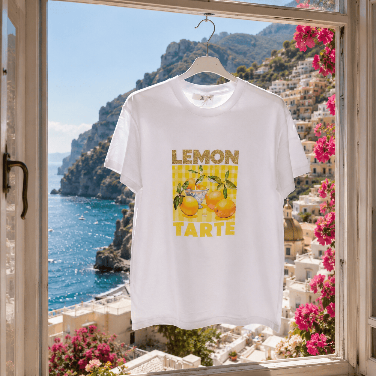 Amalfi Lemon Print T-shirt