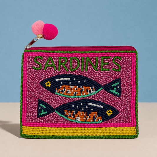 Sardine Beaded Coin Purse