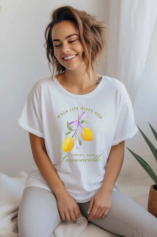 White Limoncello Graphic Tee