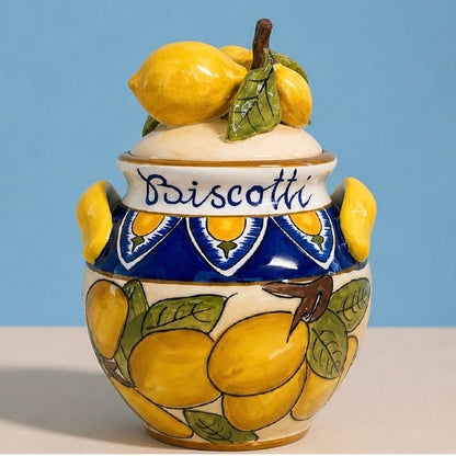 Lemon Biscotti Jar
