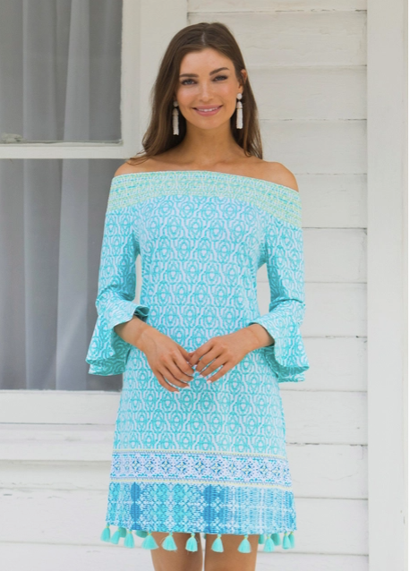 Coastal Cottage Off the Shoulder Dress