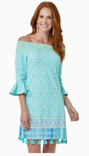 Coastal Cottage Off the Shoulder Dress