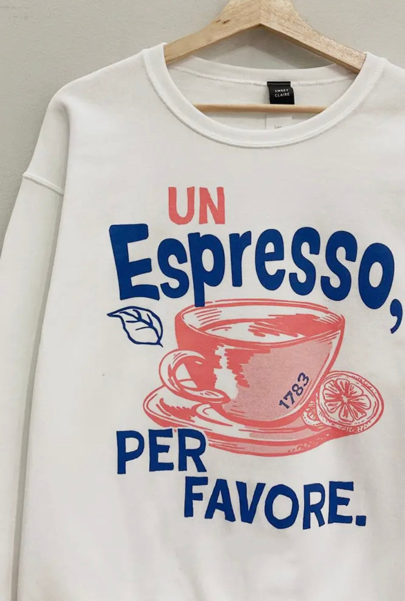 Unisex Italian Espresso Sweatshirt