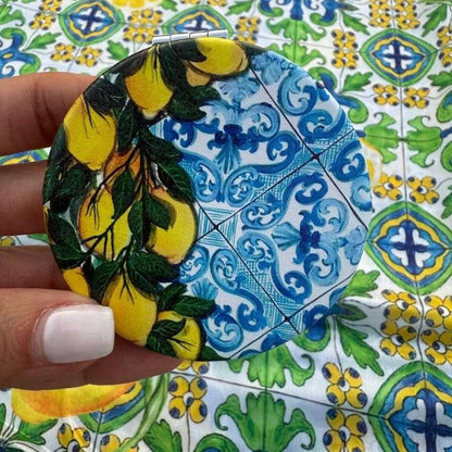 Verde Lemon Maiolica Foulard Dress