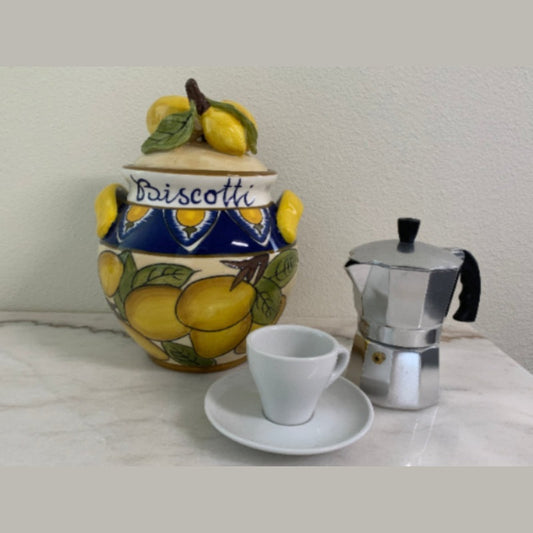 Lemon Biscotti Jar