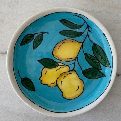 Blue Amalfi Lemon Side Plate