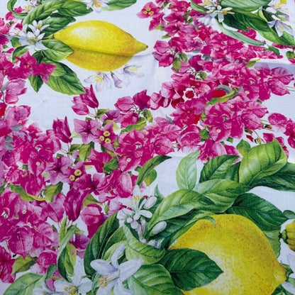 Pink Lemon Bloom Foulard Dress