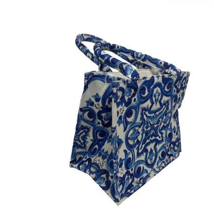 Borsetta Blue Majolica Shopper Bag