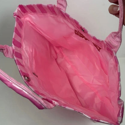 Ciao Bella Pink Striped Waterproof Tote