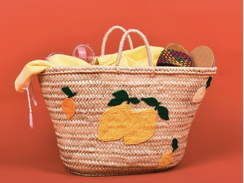 Lemon Italian Beach Bag