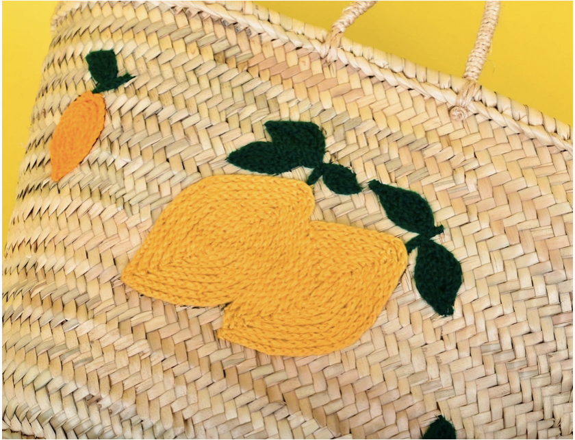 Lemon Italian Beach Bag