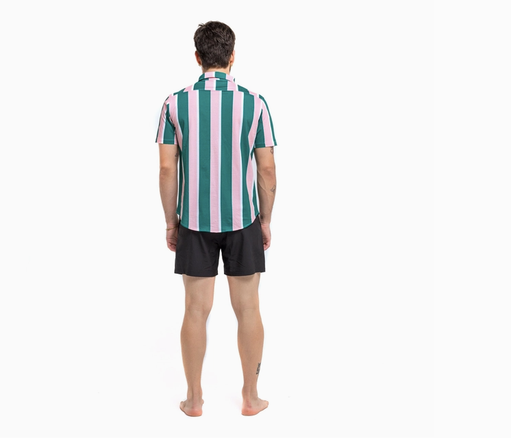 Retro Stripes - Cotton Stretch Shirt